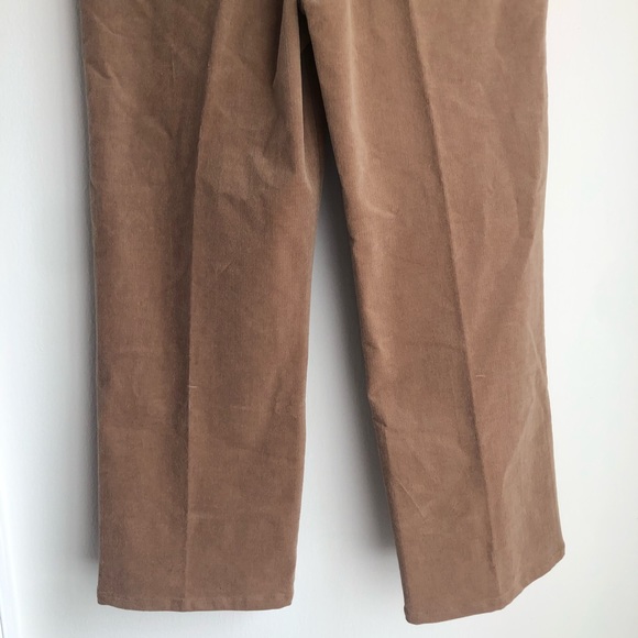 St. John Sport size 12 Beige Straight Leg Corduroy Dress Pants - Picture 9 of 9